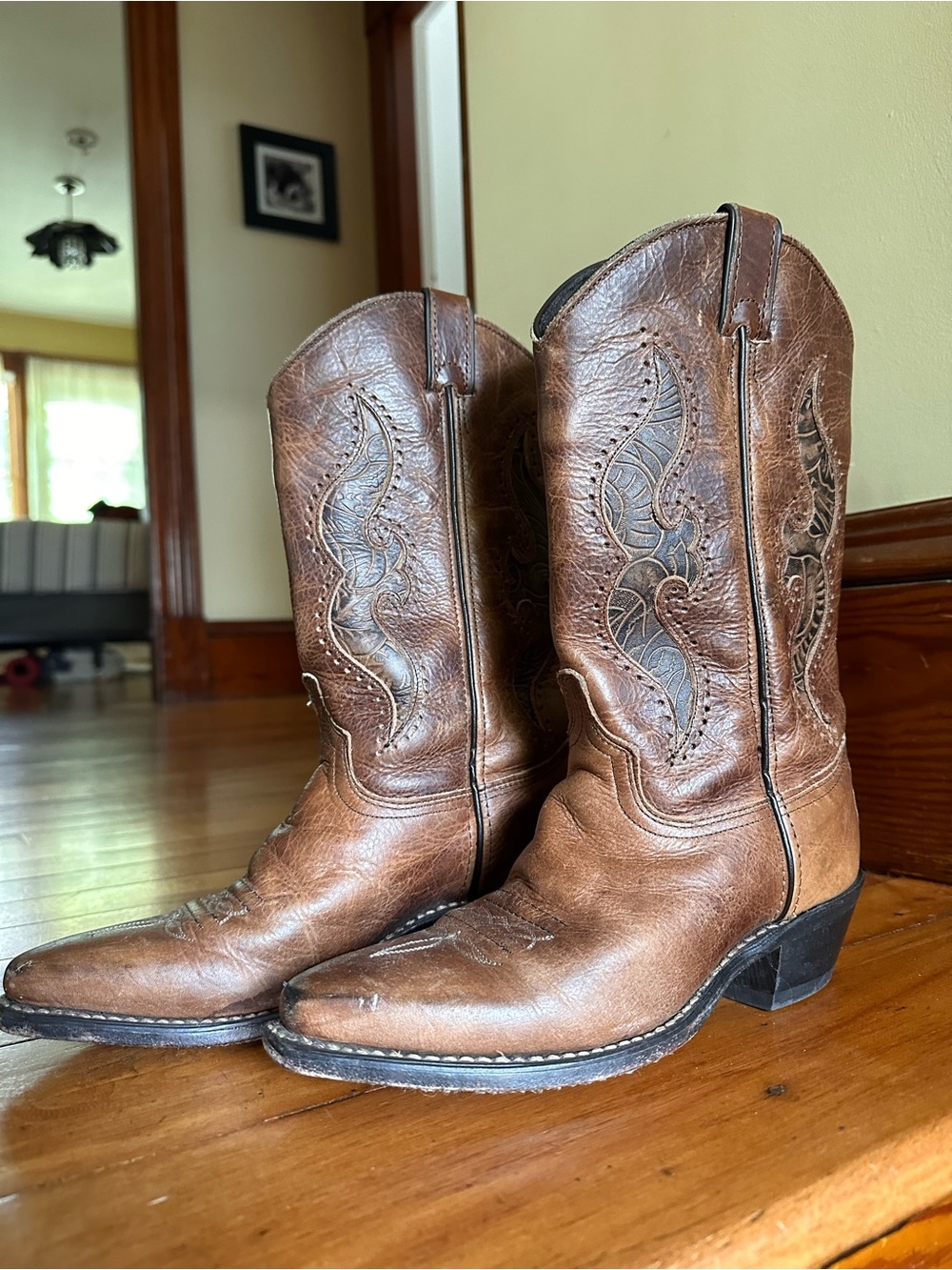 Ariat Brown Leather Women's Western Heeled Boots